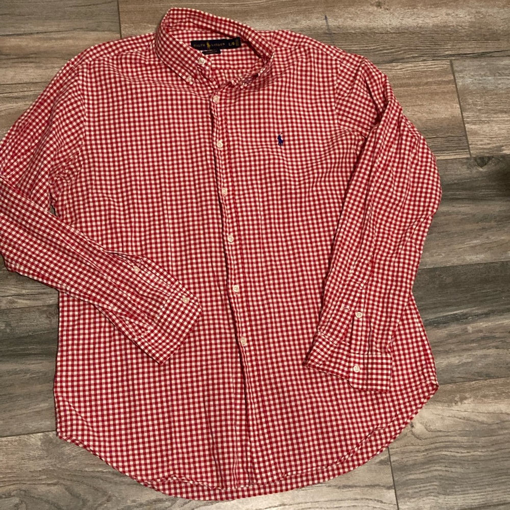 Men’s Ralph Lauren Button Up. Size Large, worn twice. Great shape.